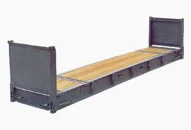 40' Flat Rack Container with Collapsible End